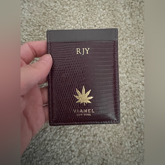 Vianel card holder genuine lizard skin - Picture 1 of 4